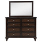 Andover 8-drawer Dresser and Mirror Dark Oak