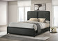Cavelle 51-inch Upholstered Queen Panel Bed Black