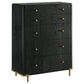 Arini 5-piece California King Bedroom Set Cream and Black