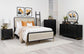 Arini 56-inch Queen Panel Bed Cream and Black