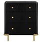 Arini 3-drawer Nightstand Black