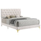 Kendall Upholstered California King Panel Bed White