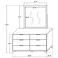 Kendall 6-drawer Dresser with Mirror White