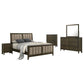 Wilkes 5-Piece Full Bedroom Set with Upholstered Bed Dark Cocoa