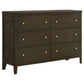 Wilkes 4-Piece Eastern King Bedroom Set with Upholstered Bed Dark Cocoa