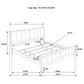 Wilkes 4-Piece Eastern King Bedroom Set with Upholstered Bed Dark Cocoa