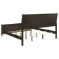 Wilkes 5-Piece California King Bedroom Set with Upholstered Bed Dark Cocoa