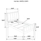 Wilkes Twin Vertical-Channel Upholstered Panel Bed Dark Cocoa