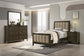 Wilkes 4-Piece Twin Bedroom Set with Upholstered Bed Dark Cocoa