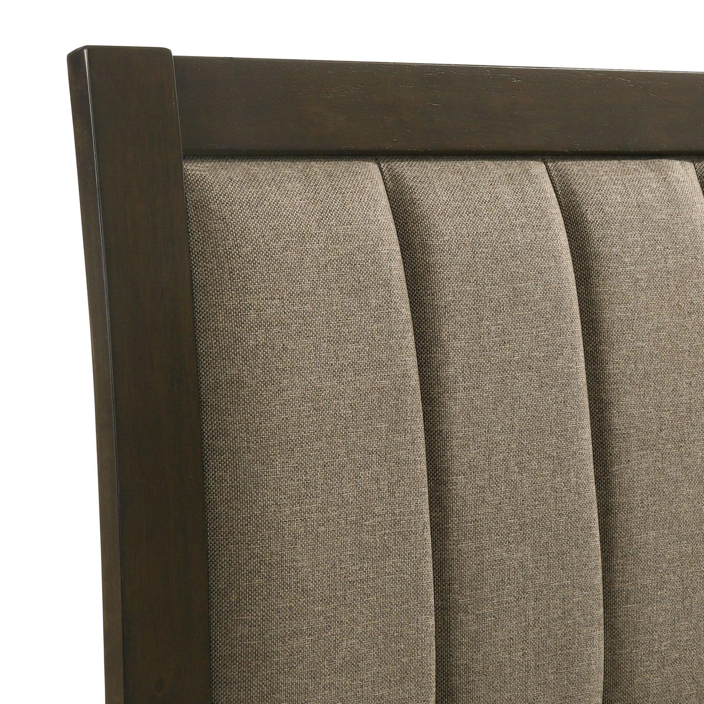 Wilkes 5-Piece Twin Bedroom Set with Upholstered Bed Dark Cocoa