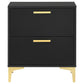 Kendall 2-drawer Nightstand Black