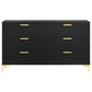 Kendall 6-drawer Dresser Black