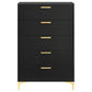 Kendall 5-drawer Bedroom Chest Black