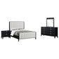 Brookmead 4-piece Upholstered Eastern King Bedroom Set Black