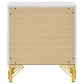 Lucia 2-drawer Nightstand Bedside Table White