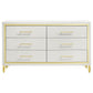 Lucia 6-drawer Dresser Cabinet White