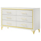 Lucia 6-drawer Dresser Cabinet White