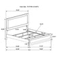 Caraway 4-piece Eastern King Bedroom Set White