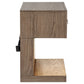 Kenora 1-drawer Nightstand Bedside Table Barley Brown