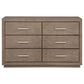Kenora 6-drawer Dresser Barley Brown