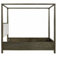 Gran Park Queen Canopy Bed Dark Cocoa