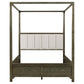 Gran Park Queen Canopy Bed Dark Cocoa
