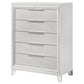 Marmore 5-drawer Bedroom Chest of Drawers White
