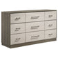 Fenwick 4-piece Eastern King Bedroom Set Grey Oak