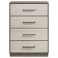 Fenwick 4-drawer Chest of Drawers Grey Oak
