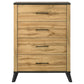 Kaywood 4-drawer Bedroom Chest of Drawers Natural Pine