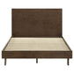 Glenwood 48-inch Queen Platform Panel Bed Warm Brown