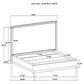 Kailani 4-piece California King Bedroom Set Beige Oak