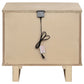 Kailani 2-drawer Nightstand Bedside Table Beige Oak