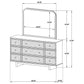 Kailani 9-drawer Dresser and Mirror Beige Oak