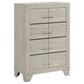 Trenton 5-piece Queen Bedroom Set Rustic Cream