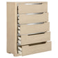 Ladera 5-drawer Bedroom Chest of Drawers Light Elm