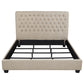 Chloe Upholstered California King Panel Bed Oatmeal