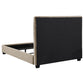 Chloe Upholstered Queen Panel Bed Oatmeal