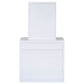 Harvey Vanity Set with Lift-Top Stool White