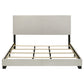 Dorian Fabric Upholstered Eastern King Panel Bed Cream
