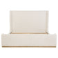 Nala Eastern King Bouclé Upholstered Platform Bed Cream