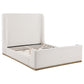 Nala Queen Bouclé Upholstered Platform Bed Cream