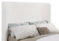 Nala Queen Bouclé Upholstered Platform Bed Cream