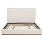 Knox Eastern King Bouclé Upholstered Platform Bed Cream