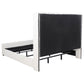 Natasha 65-inch Upholstered California King Bed Cream