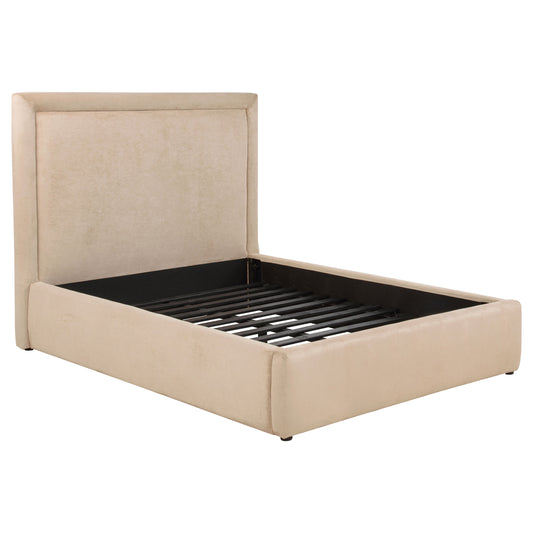 Lawson 54-inch Upholstered Full Platform Bed Light Saddle