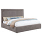 Lawson 54-inch Upholstered Eastern King Platform Bed Mushroom