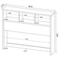 Westpark 3-piece Queen Bedroom Set Bookcase Headboard Mango