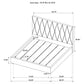 Delsea Upholstered Eastern King Panel Platform Bed Light Brown