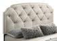Marianna 4-drawer Upholstered Eastern King Storage Bed Cream